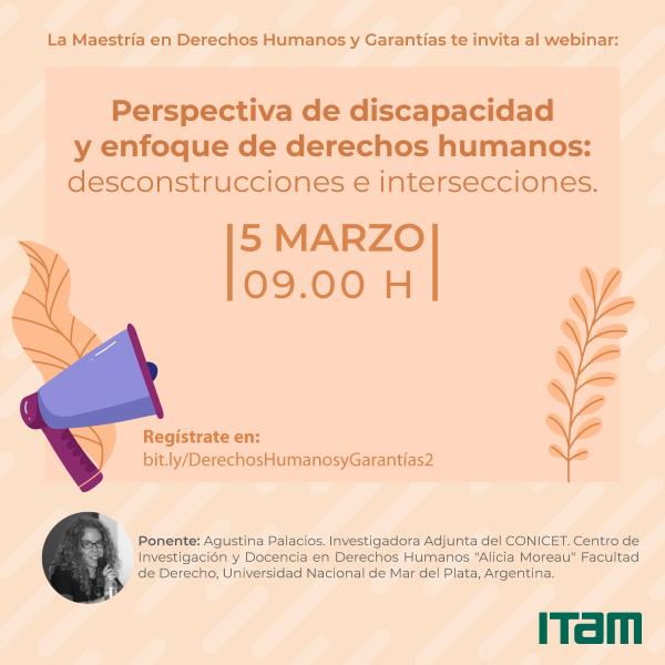 Póster Perspectiva de discapacidad y enfoque de derechos humanos:  deconstrucciones e intersecciones.
